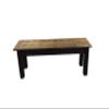 Dark Walnut and Black Bench (42) view 1