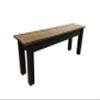 Dark Walnut and Black Bench (42) view 4