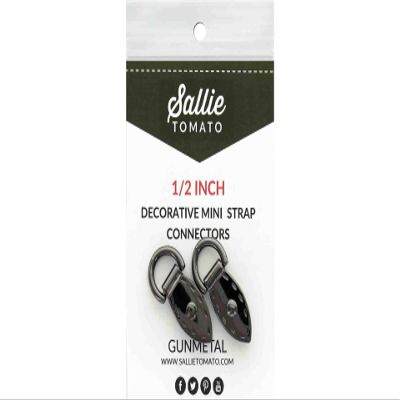 Sallie Tomato Deco Mini Strap Connector 1/2" Blk