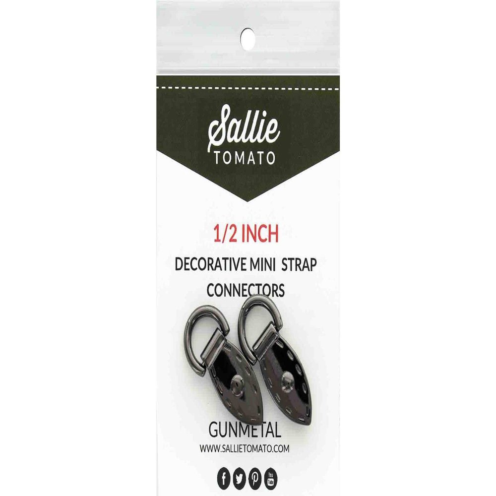 Sallie Tomato Deco Mini Strap Connector 1/2" Blk