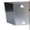 Designer "Cross Cut" Stainless Steel Glove Box Holders (USA Made) (2) Double view 3