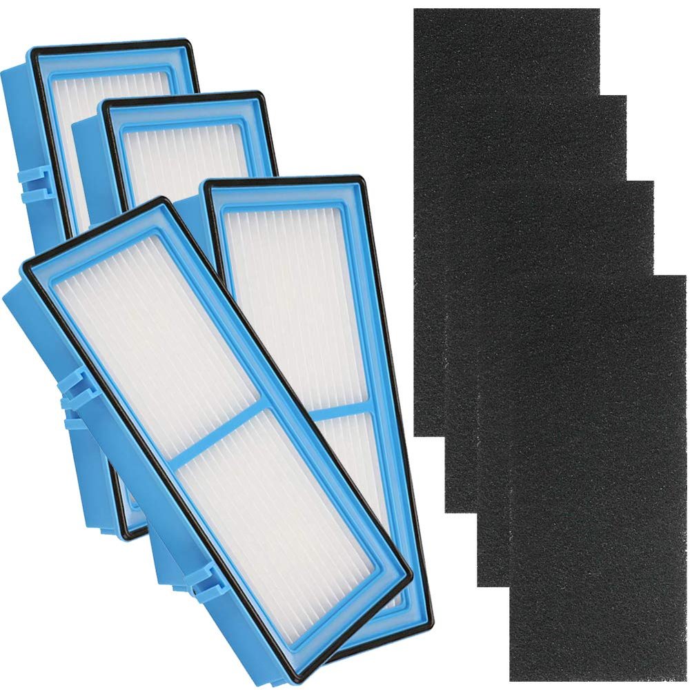 HIFROM HEPA Filter with Carbon Booster Filters Replacement For Holmes AER1 Purifier HAP242-NUC Replacement Part# HAPF30AT Dust Elimination (4 Set)