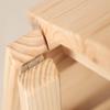 Folding Ladder Staircase Multi-Functional Folding Solid Wood Ladder Stool,Step Stool Household Muliti-Color Stool Step Ladder Foldable Stepladder,White,Two view 3