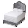 Baxton Studio Beds (Box Spring Required), Queen, Gray view 1
