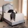 Baxton Studio Beds (Box Spring Required), Queen, Gray view 2