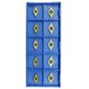 MH GLOBAL Case of 10 Tin Coated Carbide Inserts DCMT21.51 2151 C6 Grade for Turning Tools view 1