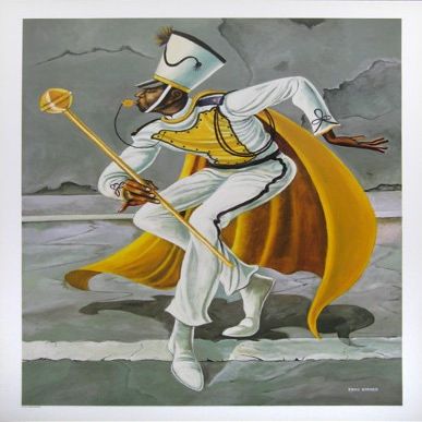 Ernie Barnes - Drum Major Open Edition on Paper