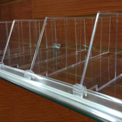 Universal Shelf Lip & Adjustable Depth Divider Kit, [20] 48" L Adhesive Front Lips w/ [200] 3" H Divider