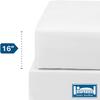 Bargoose Home Textiles, Inc. | Fitted Waterproof California King Mattress Cover | Vinyl Bed Protector | Guards Against Liquids and More | White (16" Deep) view 2
