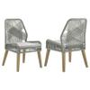 Coaster Fine Furniture Nakia Woven Back Transitional Wood Side Chairs Gray (Set of 2) view 1
