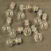ZHONGJIUYUAN 10pcs/Set Ball Shape Mini Wish Note Craft Glass Bottles Jars with Cork view 1