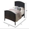 Glory Furniture Hammond Full Panel Bed in Black view 2