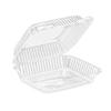 Inline Plastics VPP747A Valu Pack Clear Hinged Container 8.4 Inch x 7.9 Inch x 2.9 Inch High, Pack of 10 view 1