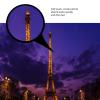 Amagical Bathroom Rug Mats Set 2 Piece Memory Foam Extra Soft Shower Bath Rugs Contour Mat Purple Sky Paris Eiffel Tower Beautiful Scene view 4
