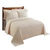 Better Trends Chenille Bedspreads Full/Double Size, Gray 100% Cotton Chenille Stripe Design Tufted Bedding Coverlet Soft Lightweight, 81"x110" 1 Pieces Jullian Collection view 4