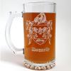 Donnelly Irish Family Coat of Arms 16oz Beer Stein Set of 4  Personalized Engraved Glassware, Celtic Heritage Gift view 2