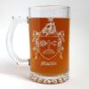 Martin Irish Family Coat of Arms 16oz Beer Stein  Personalized Heraldic Engraving view 2