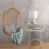 mDesign Modern Industrial Side Table with Storage Shelf, 2-Tier Metal Minimal End Table, Metallic Caged Grid - Accent Furniture for Living Room, Bedroom, Office, Dorm, Concerto Collection, Satin view 4