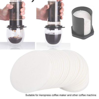 350PCS Round Coffee Filter Paper Coffee Maker Filters Strainers Replacement Coffee Filters for Coffee Maker