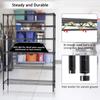 Dkeli Storage Shelves 6 Tier Heavy Duty NSF Metal Shelving with Wheels, 6000 Weight Capacity, Commercial Grade Adjustable Wire Shelving Unit for Kitchen Basement Restaurant Garage view 4