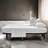 Split Head Flex King Sheets for Adjustable Beds, Flex Top King Sheets for Sleep Number Bed 100% Egyptian Cotton - 4Pcs Sheet Set -34" Top Split to fit Upto 16" Deep Mattress (White Solid) view 2