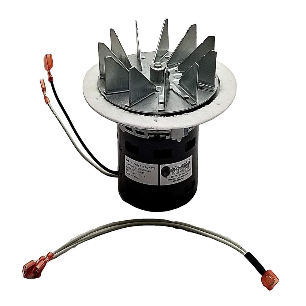 Us Stove King Ashley 80473 Combustion Blower Exhaust Fan Motor Upgrade Fits Models 5520 6037 American Harvest 6039 6041 KP130, KP60, 5500 5500M 5500XL