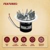 Us Stove King Ashley 80473 Combustion Blower Exhaust Fan Motor Upgrade Fits Models 5520 6037 American Harvest 6039 6041 KP130, KP60, 5500 5500M 5500XL view 4