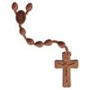 5 Decade Light Jujube Wood Teardrop 10mm Rosary view 2