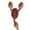 5 Decade Light Jujube Wood Teardrop 10mm Rosary view 3