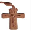 5 Decade Light Jujube Wood Teardrop 10mm Rosary view 4