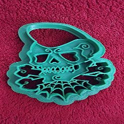 3D Printed Rockabilly Skull Tattoo Art Cookie Cutter