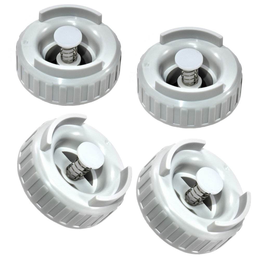 HQRP 4-Pack Bottle Cap Valve Assembly fits Emerson MoistAir/Kenmore Humidifiers, Compatible with Essick Air 509229-1 822419-2 Replacement