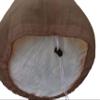 Footstool Round Pouf Cover with Piping Ottoman Cover Cotton Brown 24" Diameter x 16" Height (60 cm Diameter x 40 cm Height) Cover ONLY, Not Stuffed, Insert not view 3