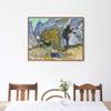 INVIN ART Framed Canvas Giclee Print Ravine with a Small Stream, 1889 by Vincent Van Gogh Wall Art Living Room Home Office Decorations(Wood Color Slim Frame,20"x24") view 2