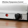 OVENTE Electric Buffet Server & Food Warmer with Two 1.5 Qt Stainless Steel Chafing Dishes, Adjustable Temperature Control  Warming Tray for Parties, Dinners & Events, Silver FW152S view 3