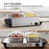 OVENTE Electric Buffet Server & Food Warmer with Two 1.5 Qt Stainless Steel Chafing Dishes, Adjustable Temperature Control  Warming Tray for Parties, Dinners & Events, Silver FW152S view 4
