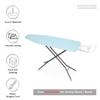 Encasa XO Ironing Board Cover and Pad 49"x18" - 4mm Felt Wide Iron Board Cover with Padding - Heat Resistant, Stain-Safe Dye, Non Slip Elastic Bungee Cord Tightening Iron Table Cover Ice Blue view 2