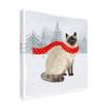 Trademark Fine Art Christmas Cats and Dogs III by Victoria Borges, 18x18 view 2