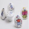 Panda Legends Set of 3 [Sunny Boy] Lovely Ceramic Kids Drawer Knobs Cabinet Pulls,Random Style view 2