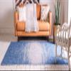 Unique Loom Outdoor Modern Collection Area Rug - Ombre (6' 1" x 9' Rectangle, Blue/ Ivory) view 2