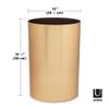 Umbra Metalla 4.75-Gallon(18L) Trash Can, Matte, Brass Look view 2