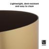 Umbra Metalla 4.75-Gallon(18L) Trash Can, Matte, Brass Look view 3