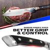 DALSTRONG Hybrid Cleaver & 8" Chef Knife - Shogun Series ELITE - The 'Crixus' - Japanese AUS-10V Super Steel Kitchen Knife - Black Handle - Razor Sharp Knife - Meat Cleaver Heavy Duty - w/Sheath Cover view 4