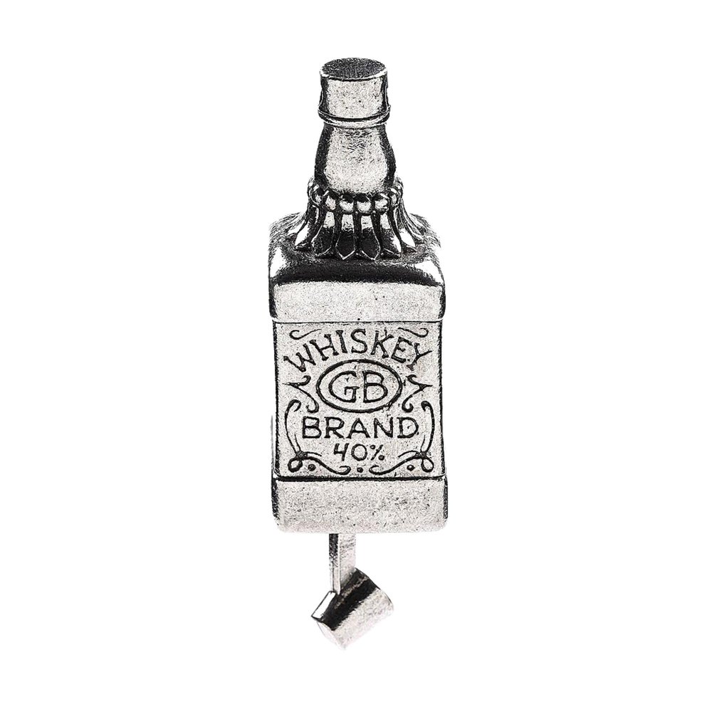 Guardian Bell Whiskey Bottle Good Luck Bell w/Keyring & Black Velvet Gift Bag | Motorcycle Bell | Lead-Free Pewter | Good Luck Gift to Friends & Family | Bike Bell | Made in USA