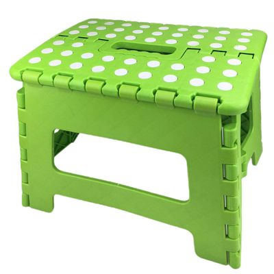 Lexi Home Small 9" Foldable Space Saving Super Step Stool - Green
