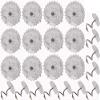 Mini Skater 30 pcs Clear Heads Screw Nail Twist Pins Headliners Upholstery for Slipcovers Chair Couch Furniture Car Slip Covers Bedskirt Fixed Blankets Sofa Sets 0.6 inch (30 pcs) view 1