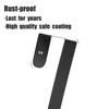 GameXcel 12" + 15" Wreath Hanger for Front Door - Large Wreath Metal Hook for Christmas Wreath Over The Door Hangers - 2 Pcs Black view 3