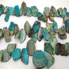 Blue snak Skin Jasper Jewelry- Imperial Jasper Terra Jasper 25-40mm 17inch Slab Focal Freeform Gemstone Beads - Snakeskin Pendant view 2