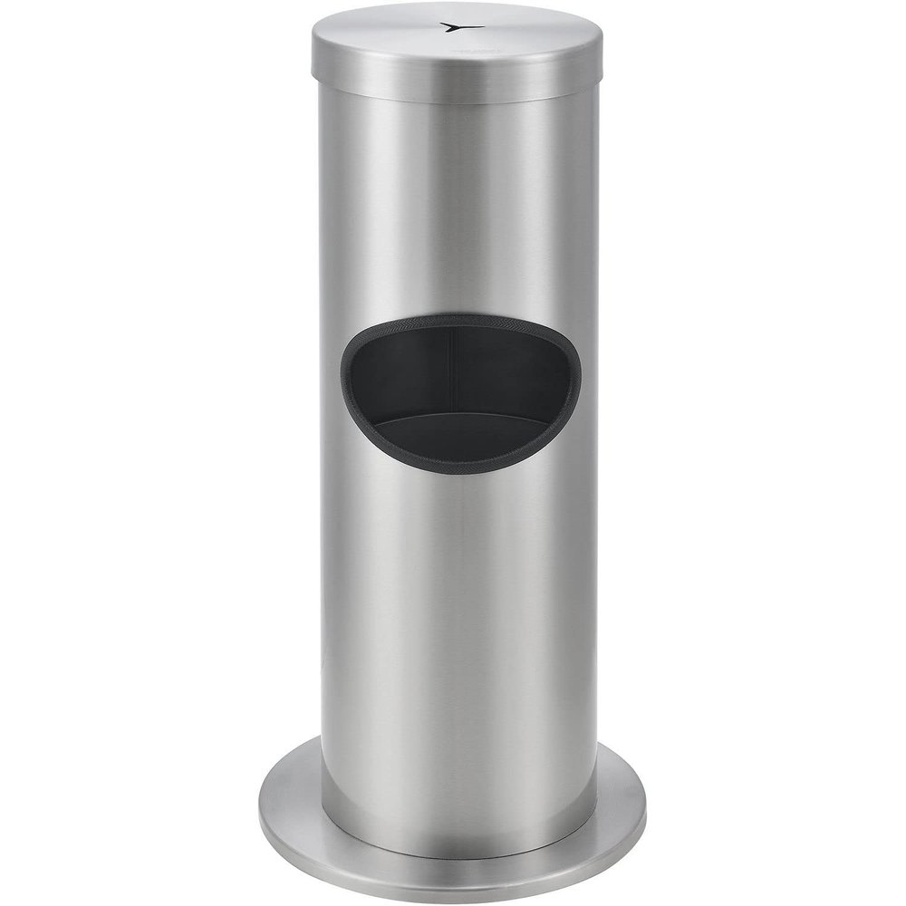 Global Industrial Stainless Steel Floor Standing Wet Wipe Dispenser, 31" H