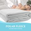 NRG Polar Fleece Blankets Fleece Massage Table Blanket - 60" x 86" - White - Ultra Soft, Warm & Comfortable - Lightweight Blanket Perfect for Most Massage Tables - Machine Washable view 2